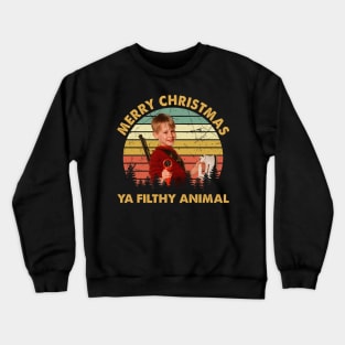 Merry Christmas Ya Filthy Animal Crewneck Sweatshirt